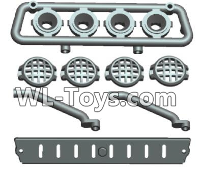 Wltoys 18429 Car Top light components,Wltoys 18429 RC Car Spare Parts Replacement Accessories,1:18 Scale 4wd,2.4G 18429 rc racing car Parts,On Road Drift Racing Truck Car Parts
