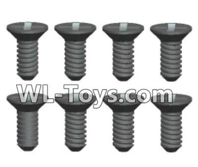 Wltoys 18429 Phillips Countersunk head Self-tapping screws-ST2X6kB(8pcs),Wltoys 18429 RC Car Spare Parts Replacement Accessories,1:18 Scale 4wd,2.4G 18429 rc racing car Parts,On Road Drift Racing Truck Car Parts