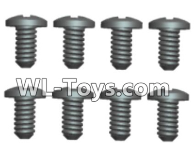 Wltoys 18429 Phillips Round head Self-tapping screws-ST2X8PB(8pcs),Wltoys 18429 RC Car Spare Parts Replacement Accessories,1:18 Scale 4wd,2.4G 18429 rc racing car Parts,On Road Drift Racing Truck Car Parts