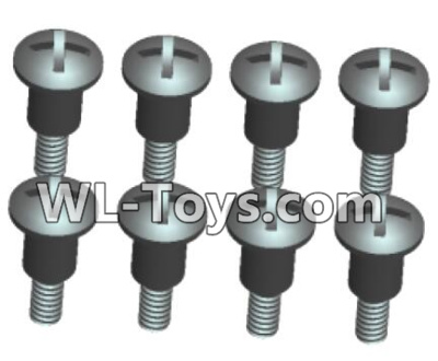 Wltoys 18429 Phillips Round head Self-tapping Step half tooth screws-ST2X8PB(8pcs),Wltoys 18429 RC Car Spare Parts Replacement Accessories,1:18 Scale 4wd,2.4G 18429 rc racing car Parts,On Road Drift Racing Truck Car Parts