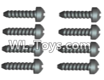 Wltoys 18429 Phillips Round head Self-tapping screws-ST2X10PB(8pcs),Wltoys 18429 RC Car Spare Parts Replacement Accessories,1:18 Scale 4wd,2.4G 18429 rc racing car Parts,On Road Drift Racing Truck Car Parts