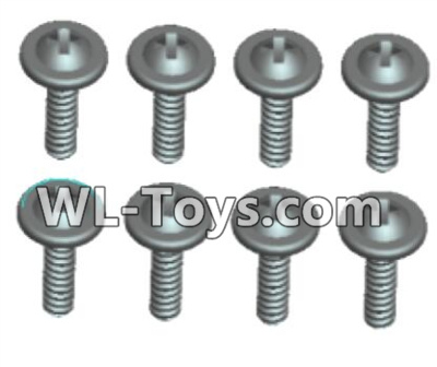 Wltoys 18429 Phillips Round head Self-tapping screws With media-ST2X14PWB(8pcs),Wltoys 18429 RC Car Spare Parts Replacement Accessories,1:18 Scale 4wd,2.4G 18429 rc racing car Parts,On Road Drift Racing Truck Car Parts
