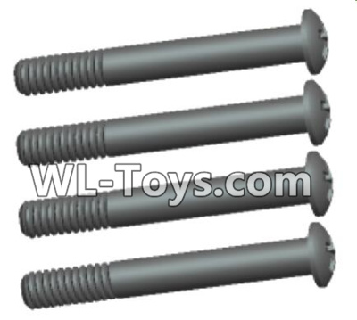 Wltoys 18429 Phillips Round head lower half tooth screws-ST2X16PB(4pcs),Wltoys 18429 RC Car Spare Parts Replacement Accessories,1:18 Scale 4wd,2.4G 18429 rc racing car Parts,On Road Drift Racing Truck Car Parts