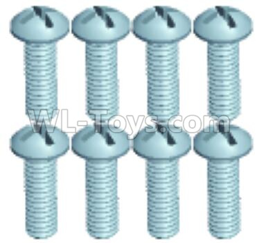 Wltoys 18628 Bottom half tooth Pan head screws(8pcs)-ST2.3X8PB-18628-0557,Wltoys 18628 RC Crawler Car Spare Parts Replacement Accessories,1:18 18628 6wd rc rock racing car Parts,On Road Drift Racing Truck Car Parts