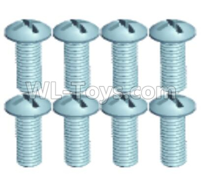 Wltoys 18629 Screws Pan head screws(8pcs)-ST2.3X6PB-18629-0555,Wltoys 18629 RC Crawler Car Spare Parts Replacement Accessories,1:18 18629 rc rock racing car Parts,On Road Drift Racing Truck Car Parts