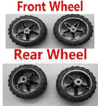 Wltoys 2019 Parts-15-01 Front Wheel(2pcs) & Rear Wheel(2pcs),,Wltoys 2019 Rc Car Spare Parts Replacement Accessories,1:32 Scale 4wd,27MHZ 2019 rc racing car Parts,On Road Drift Racing Truck Car Parts