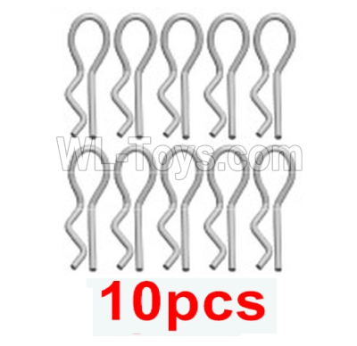 Wltoys 244016 284131.2036 R-Clip,RC Body Clips. total 10pcs 0.9X13.6 Set.WLtoys VAGRANT SPEEDSTER 1/24 RC Car Accessories.