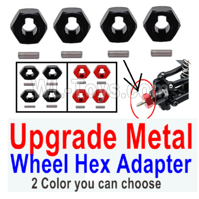 Wltoys 244016 Upgrade Parts Metal Wheel Hex Adapter.2 color you can choose.WLtoys VAGRANT SPEEDSTER 1/24 RC Car Accessories.