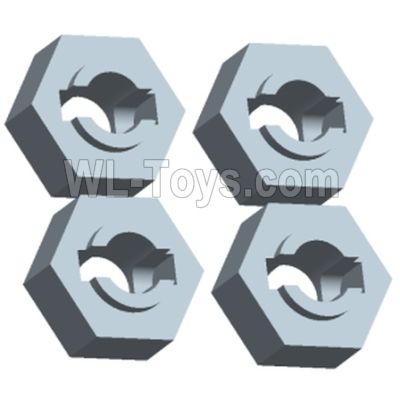Wltoys 244016 Parts 244016.3329 Hexagonal Wheel Hub Set.WLtoys VAGRANT SPEEDSTER 1/24 RC Car Accessories.