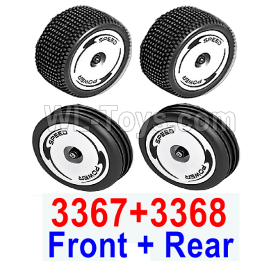 Wltoys 244016 Whole Wheels Tires,It incldues the Front and Rear Tires.4PCS.WLtoys VAGRANT SPEEDSTER 1/24 RC Car Accessories.