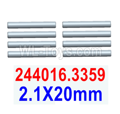 Wltoys 244016 Parts 244016.3359 Smooth Shaft 2.1X20mm Set.WLtoys VAGRANT SPEEDSTER 1/24 RC Car Accessories.