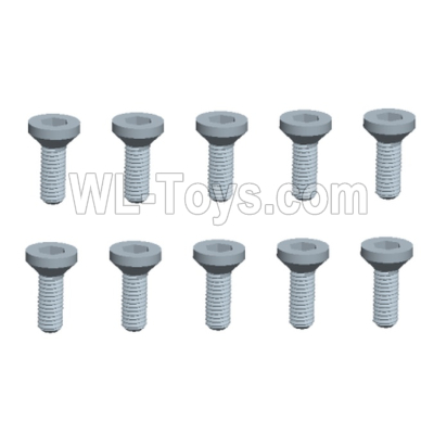 Wltoys 244016 Parts 244016.3325 Countersunk Hexagon Socket Screws 1.4X5KM Set.WLtoys VAGRANT SPEEDSTER 1/24 RC Car Accessories.
