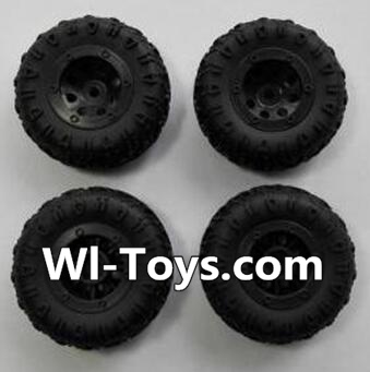 Wltoys 24438 Wheel unit(4pcs)-24438-0174,1/24 Wltoys 24438 RC Car Spare Parts Replacement Accessories