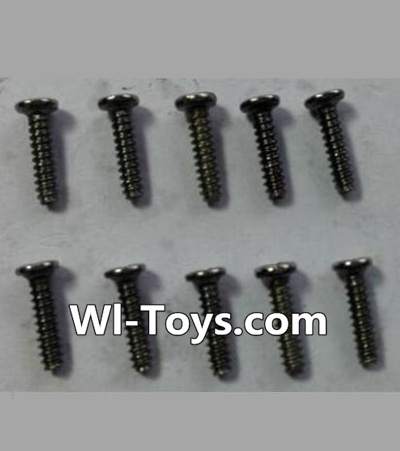 Wltoys 24438 Round-Head Self-tapping screws(10pcs)-M1.7x7-24438-0198,1/24 Wltoys 24438 RC Car Spare Parts Replacement Accessories