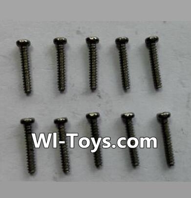 Wltoys 24438 Round-Head Self-tapping screws(10pcs)-M1.4x7.5-24438-0201,1/24 Wltoys 24438 RC Car Spare Parts Replacement Accessories