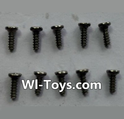 Wltoys 24438 24438-0202 Round-Head Self-tapping screws(10pcs)-M1.4x4,1/24 Wltoys 24438 RC Car Spare Parts Replacement Accessories