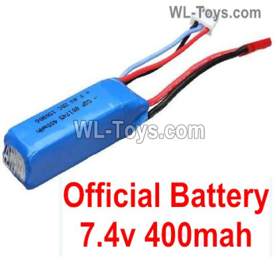 Wltoys 284010 Parts Battery Packs.K989-60 Official WLtoys 7.4V 400mAh Battery.The quantity is 1pcs.WLtoys 1/28 RC Car Parts.