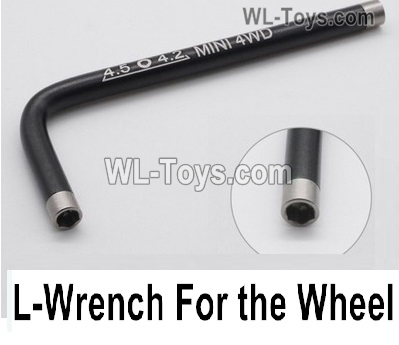 Wltoys 284010 Upgrade Parts L-Shap wrench for the Wheel.Black Color.WLtoys 1/28 RC Car Parts.