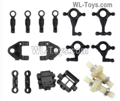 Wltoys 284010 Parts Common Sare parts unit.It includes K989-39, K989-4, K989-34,K989-33,K989-40,K989-24 ,284010-2252 Drift Differential unit.WLtoys 1/28 RC Car Parts.