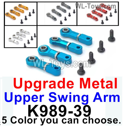 Wltoys 284010 Upgrade Parts Metal swing arm.K989-39.Total 4pcs.You have 5 color you can choose.WLtoys 1/28 RC Car Parts.