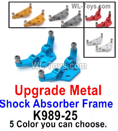 Wltoys 284010 Upgrade Parts Metal Shock Absorber Frame.K989-25.You have 5 Color you can choose.WLtoys 1/28 RC Car Parts.