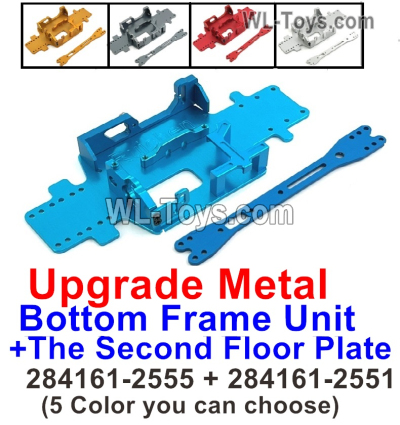 Wltoys 284010 Upgrade Parts Metal bottom Frame unit and The Second floor plate.WLtoys 1/28 RC Car Parts.