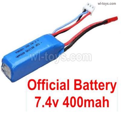 Wltoys 284131 Battery Packs Parts.K989-60 Official WLtoys 7.4V 400mAh Battery.WLtoys 1/28 rc Drift Car Parts