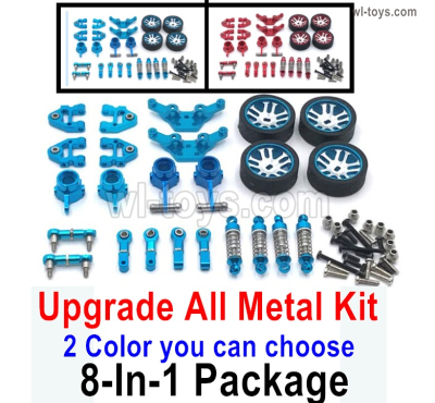 Wltoys 284131 Upgrade Parts. All Metal Kit.8-In-1 Package.Wltoys 284131 Upgrade Full metal Kit.WLtoys 1/28 rc Drift Car Parts