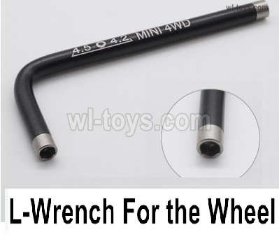 Wltoys 284131 Upgrade Parts-Upgrade L-Shap wrench for the Wheel-Black.WLtoys 1/28 rc Drift Car Parts