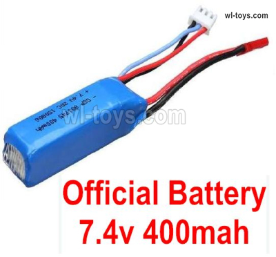 Wltoys 284161 Parts Battery Packs.K989-60 Official WLtoys 7.4V 400mAh Battery.The quantity is 1pcs.WLtoys 1/28 RC Car Parts.