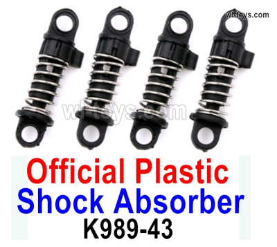 Wltoys 284161 Parts K989-43 Shock Absorbers.Official Plastic Shock Absorber.Total 4pcs.WLtoys 1/28 RC Car Parts.