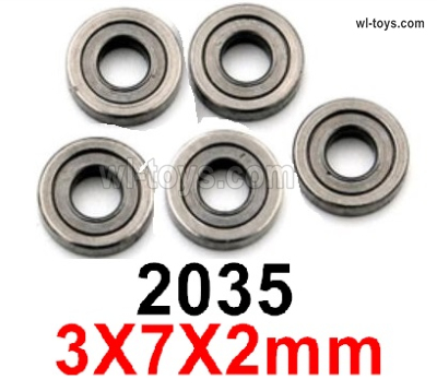 Wltoys 284161 Parts 284131-2035 Bearings.3X7X2mm.Total 5pcs.WLtoys 1/28 RC Car Parts.