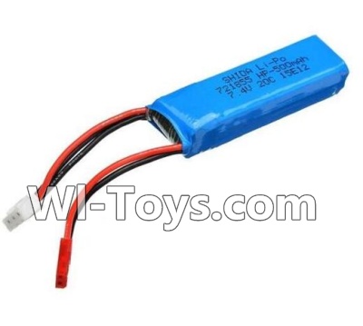 Wltoys A232 A242 A252 Battery Packs,7.4v 500mah battery(1pcs),Wltoys A232 A242 A252 1/24 rc Drift Car Parts desert Off Road Buggy parts