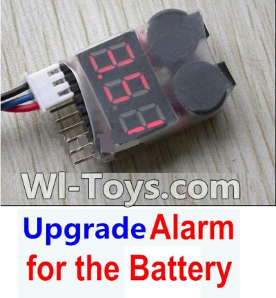 Wltoys A232 A242 A252 Upgrade Alarm for the Battery,Can test whether your battery has enouth power(During 50M Distance),Wltoys A232 A242 A252 1/24 rc Drift Car Parts desert Off Road Buggy parts