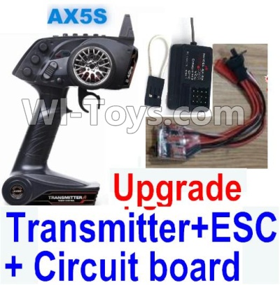 Wltoys A232 A242 A252 Upgrade AX5S Transmitter & Upgrade 30A ESC & Upgrade Circuit board,Wltoys A232 A242 A252 1/24 rc Drift Car Parts desert Off Road Buggy parts