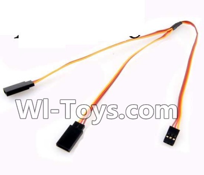 Wltoys A232 A242 A252 Upgrade 1-TO-2 Conversion wire for the Led Light,Wltoys A232 A242 A252 1/24 rc Drift Car Parts desert Off Road Buggy parts