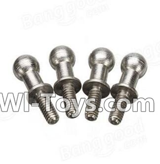 Wltoys A212 A222 A232 A242 A252 Long Ball-shape screws(4pcs-4X12.5mm),Wltoys A232 A242 A252 1/24 rc Drift Car Parts desert Off Road Buggy parts