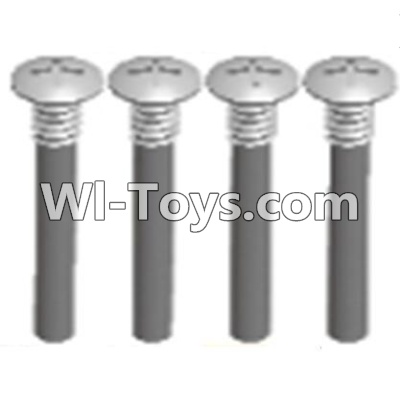 Wltoys A303 Half tooth cross head screws(M2.5X15)-4pcs,1/12 Wltoys A303 RC Car Spare Parts Replacement Accessories