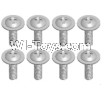 Wltoys A303 Round head screw with dielectric(M2.5X6X6)-8pcs,1/12 Wltoys A303 RC Car Spare Parts Replacement Accessories