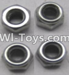 Wltoys A303 Locknut-M4 Locknut set(4pcs)-L959-65,1/12 Wltoys A303 RC Car Spare Parts Replacement Accessories