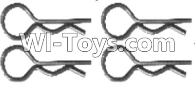 Wltoys A303 Clips,R-Clips R-shape Pin-1X22.2MM(4pcs)-K939-49,1/12 Wltoys A303 RC Car Spare Parts Replacement Accessories
