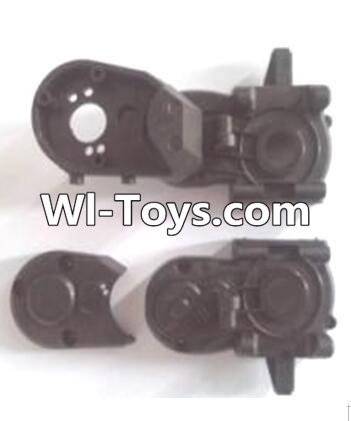 Wltoys A313 A303-06 Gearbox unit(Upper and bottom Gear box cover & Dust cover),1/12 Wltoys A313 RC Car Spare Parts Replacement Accessories