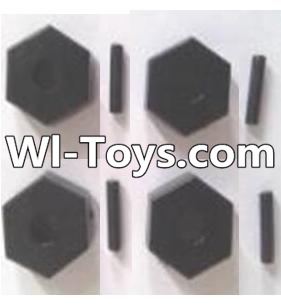 Wltoys A313 Six angle adapter(4pcs),1/12 Wltoys A313 RC Car Spare Parts Replacement Accessories