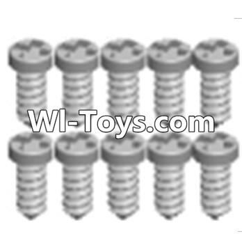 Wltoys A313 Cross recessed tapping round head Screws(M1.7X6 PB)-10PCS,1/12 Wltoys A313 RC Car Spare Parts Replacement Accessories