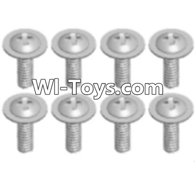 Wltoys A313 Round head screw with dielectric(M2.5X6X6)-8pcs,1/12 Wltoys A313 RC Car Spare Parts Replacement Accessories