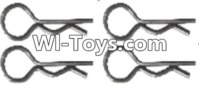 Wltoys A313 Clips,R-Clips,R-shape Pin- 1X22.2MM(4pcs)-K939-49,1/12 Wltoys A313 RC Car Spare Parts Replacement Accessories
