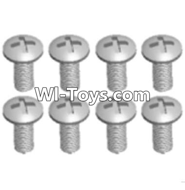 Wltoys A323 Round head machine screws(M2.5X10 PM D4)-8pcs,1/12 Wltoys A323 RC Car Spare Parts Replacement Accessories