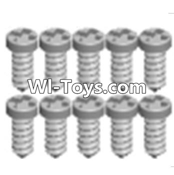 Wltoys A323 Cross recessed tapping round head Screws(M1.7X6 PB)-10PCS,1/12 Wltoys A323 RC Car Spare Parts Replacement Accessories