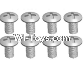 Wltoys A323 Cross recessed round head screws(M3X14 PM)-8pcs,1/12 Wltoys A323 RC Car Spare Parts Replacement Accessories