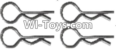 Wltoys A323 Clips,R-Clips for the Body shell,R-shape Pin-1X22.2MM(4pcs)-K939-49,1/12 Wltoys A323 RC Car Spare Parts Replacement Accessories